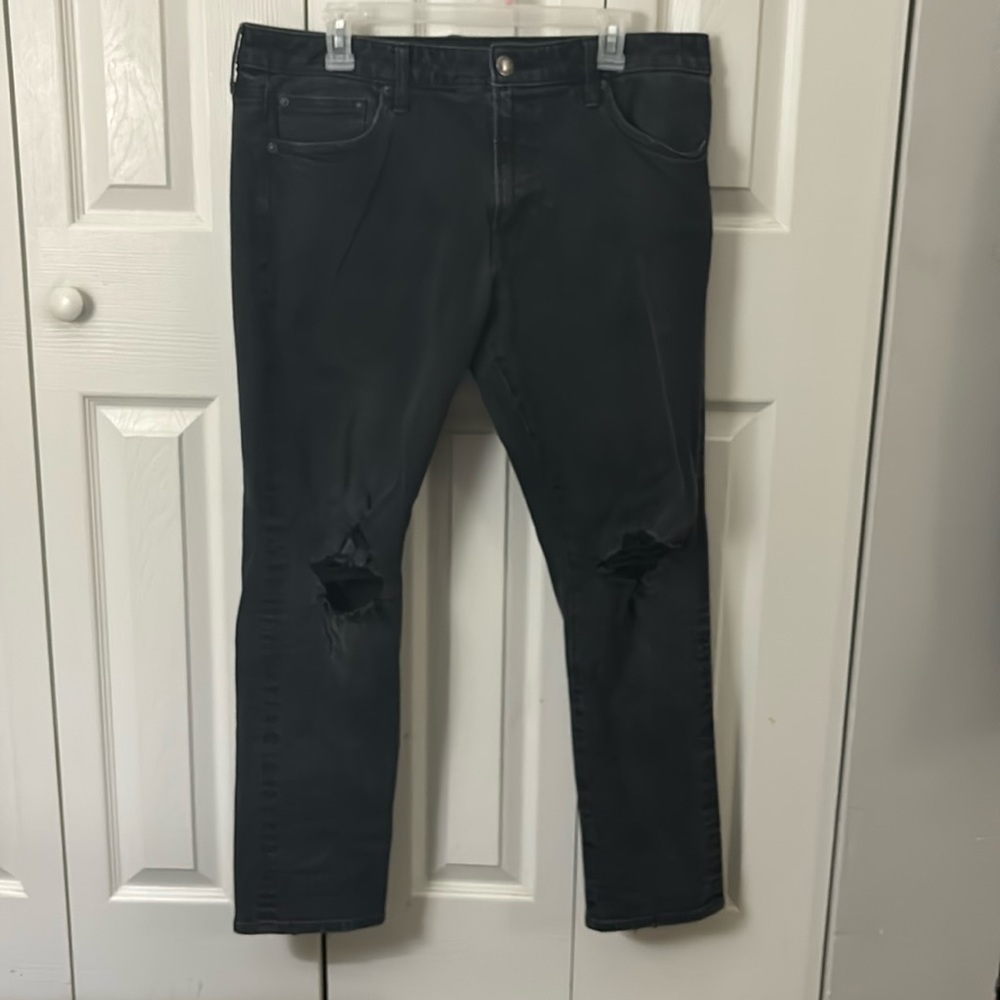 American eagle slim black jeans
